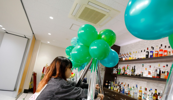 きらめく会場コーデ