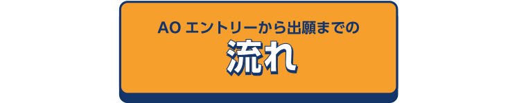 AOエントリーから出願までの流れ