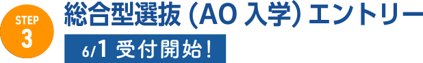 3.総合型選抜(AO 入学）エントリー