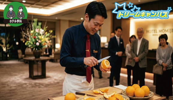 スゴ技！オレンジのカービングに挑戦！