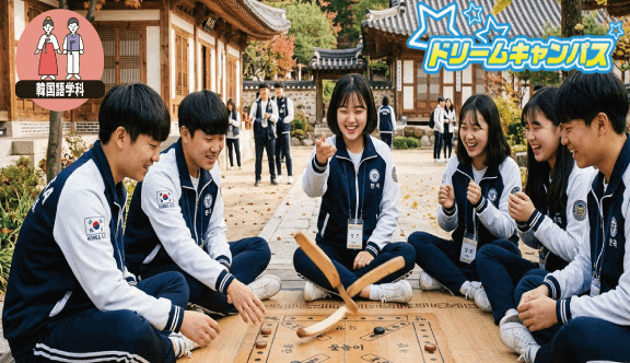 アイドルも本気⁉韓国の伝統遊び「ユンノリ」で韓国語バトル！
